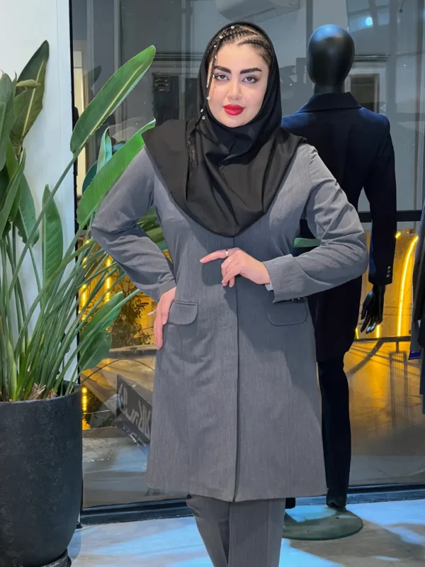 مانتو مدل دکمه مخفی
